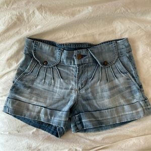 Citizens of Humanity Denim Blue Mid-rise Shorts